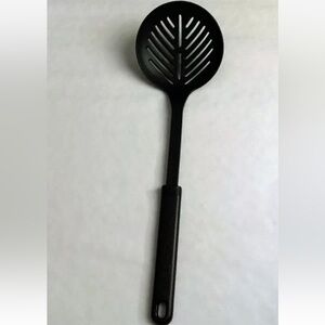 Calphalon Slotted Skimmer Strainer Spoon Black Nylon 14 1/2"
